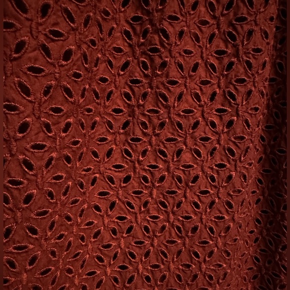 Gap eyelet dress with pockets tie shoulder - Picture 2 of 5